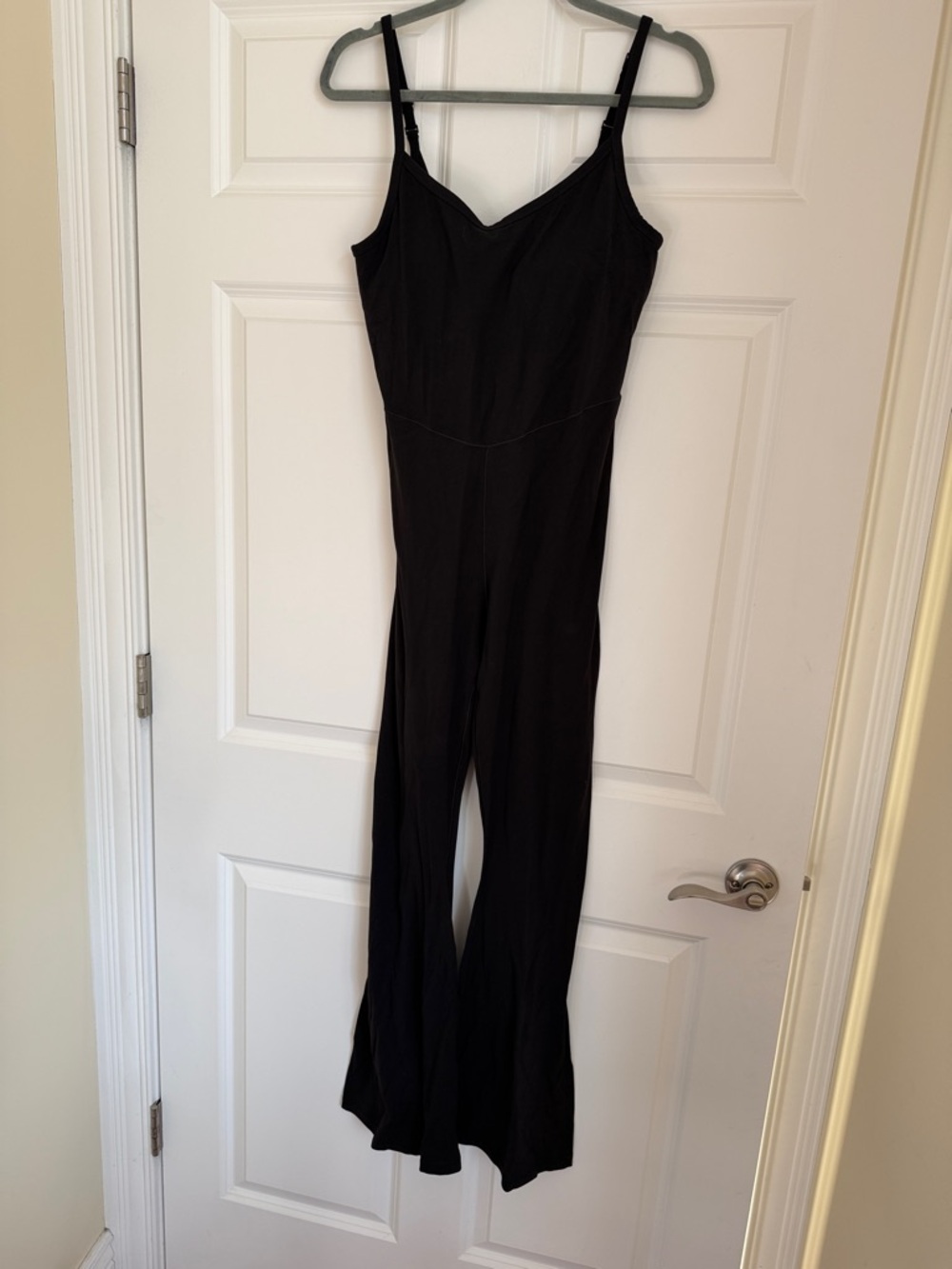 Aerie Women's Black Wide-Leg Jumpsuit with Adjustable Straps